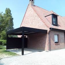 Carport Adosse Avec Brise Vue Carport Adosse Deco Jardin Ports De Voiture
