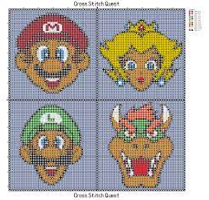 Pattern added on february 13, 2021 february 23, 2021 by michelle. Free Mario Bros Cross Stitch Pattern Mario Luigi Princess Peach And Bowser Cross Stitch Quest