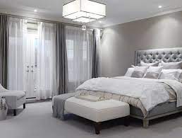 Modern grey thermal room darkening heathered italian woolen weave curtain. 20 Modern Grey Bedroom Magzhouse