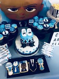 Black Boss Baby Baby Shower Decorations Pin By J C On Amauri Christian Baby Birthday Party Boy Baby Boy Shower Party Baby Boy 1st Birthday Party