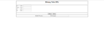 Menghitung Nilai Ipk Dengan Fungsi Javascript Sabinara