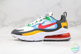 Nike Air Max 270 React White University Gold University Red In 2020 Air Max Air Max 270 Nike Air Max