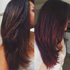 Remember that you cannot lift your black natural or dyed hair using dark auburn without bleaching. Before And After Was An Auburn Ombre That Faded Beautifully To A Light Brown Carmel Blonde But Decided To Try Someth Black Hair Dye Hair Color Burgundy Hair