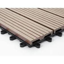 Nachdem die balkone nun endlich abgedichtet sind, galt es einen geeigneten fußbodenbelag zu verlegen. Wpc Bodenfliese Rhone Holzoptik Balkon Terrasse 11x Je 30x30cm 1qm Basis Teak Linear