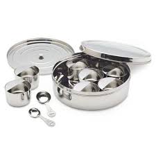 Stainless Steel Tiffin Spice Containers Get Organized Spice Box Spice Containers Spice Bowls