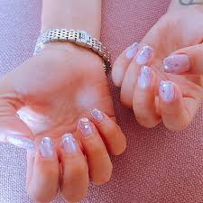 Lavender blossoms floral nail art | chalkboard nails. 92 Celebrity Lavender Nail Polish Photos Steal Her Style