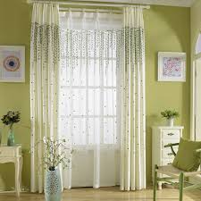 Tree print lime green white country living room curtains. White Living Room Curtains