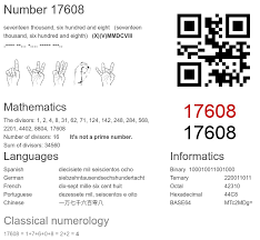 17608 number, meaning and properties - Number.academy