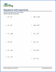 These methodical, yet enjoyable, worksheets on exponents will raise students' skills in this area to a whole new level! Exponents Worksheets Free Printable K5 Learning