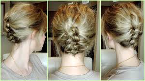 The essential products for achieving this look are texturizing powder for teasing to create a chunky braid with hold and a natural hold hairspray to finish. 22 Popular Concept Easy Updos For Medium Hair Video