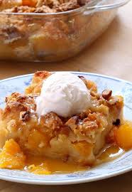 Easy Peach Bread Pudding Cakescottage Recipe Peach Bread Puddings Peach Bread Bread Pudding