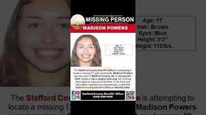 17 YEAR OLD MADISON POWERS IS MISSING FROM STAFFORD COUNTY VIRGINIA!!! HELP  BRING HER HOME SAFE!!!