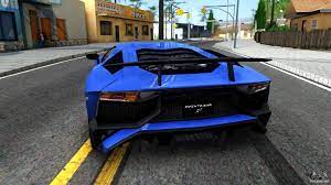 Lamborghini Aventador Sv 2015 For Gta San Andreas Lamborghini Aventador Lamborghini San Andreas