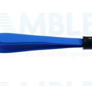 Adson bipolar forceps, 5'',straight, 1.0mm wide serrated tips, insulated,  flat handle