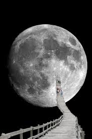 A Walk To The Moon Canvas Print By Fantasyskyart Moon Artwork Surreal Artwork Surreal Art