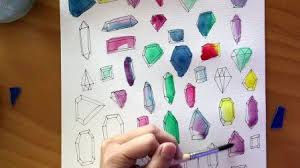 The Impatient Artista S Guide To Watercolor Gems Watercolor Gem Art Drawings Art Design