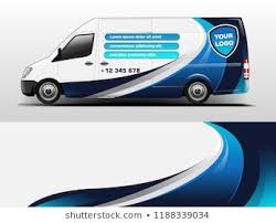 Van Wrap Design For Company Decal Wrap And Sticker Vector Eps10 Van Wrap Car Sticker Design Vehicle Wrap Advertising