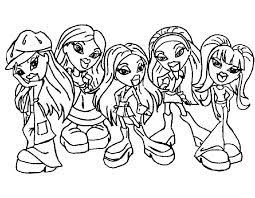 If your child loves interacting. Online Coloring Pages Dolls Coloring Bratz Dolls Coloring Pages For Girls
