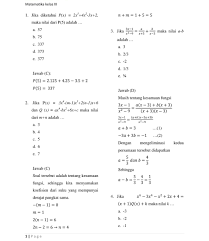 Soal Matematika Wajib Kelas 11 Semester 1 Dan Pembahasannya Kunci Dunia