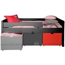 le lit enfant timo 90x200 cm gris anthracite de la marque bopita est le lit junior par excellence les barrieres lit enfant lit enfant 90x200 lit enfant garcon