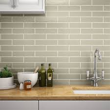 Mileto Olive Gloss Ceramic Wall Tile 75 X 300mm In 2020 Ceramic Tile Bathrooms Brick Tiles Kitchen Ceramic Wall Tiles