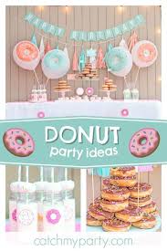 Does your little one want a donut party? Donuts Birthday Crazy For Donuts Party Catch My Party Donut Birthday Parties Donut Themed Birthday Party Donut Party