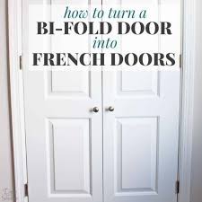 Explore sugatsune's selection of folding door hardware including bifold door handles, accordion door hardware and comprehensive door systems, ready for installation. How To Turn A Bi Fold Door Into French Doors Diy Closet Door Makeover
