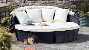 Brand New Garden Life Rattan Canopy Day Bed Sun Lounger Available In Black Brown Or Grey And 3 Sizes Starting Fr Garden Furniture Furniture Shop Furniture