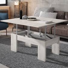 Mesa multifuncional extensible y altura regulable. Mesa De Centro De Diseno Convertible A Mesa De Comedor