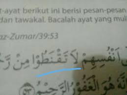 Check spelling or type a new query. Jumlah Qalqalah Dari Surat Az Zumar Ayat 53 An Najm Ayat 39 42 Dan Ali Imran Ayat 159 Brainly Co Id