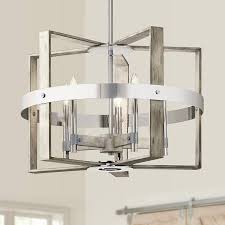 Kichler Peyton 26" Wide White Washed Wood 5-Light Chandelier