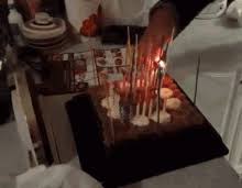 Yummy birthday cake gif animation with candles burning. Happy Birthday Cake On Fire Gifs Tenor