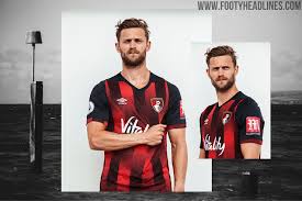 Afc bournemouth (/ˈbɔːrnməθ/ (listen)) is a professional association football club based in kings park, boscombe, a suburb of bournemouth, dorset, england. Bournemouth 20 21 Home Kit Released New Shirt Sponsor For Rest Of Season Footy Headlines