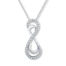 Black And White Diamond Intertwining Infinity Necklace Earrings And Bracelet Diamond Infinity Necklace 1 8 Carat Tw Sterling Silver 10k Gold Infinity Necklace Silver Blue Topaz Ring