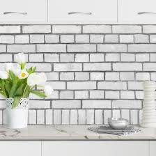 There are still people who prefer to build fireplaces and walls from real brick rather than faux brick. Williston Forge Kitchen Backsplash White Brick Wall Wayfair Co Uk