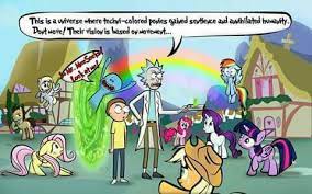 Pin By Belinda Lloyd On Loollll My Little Pony Comic Rick And Morty Crossover Rick And Morty