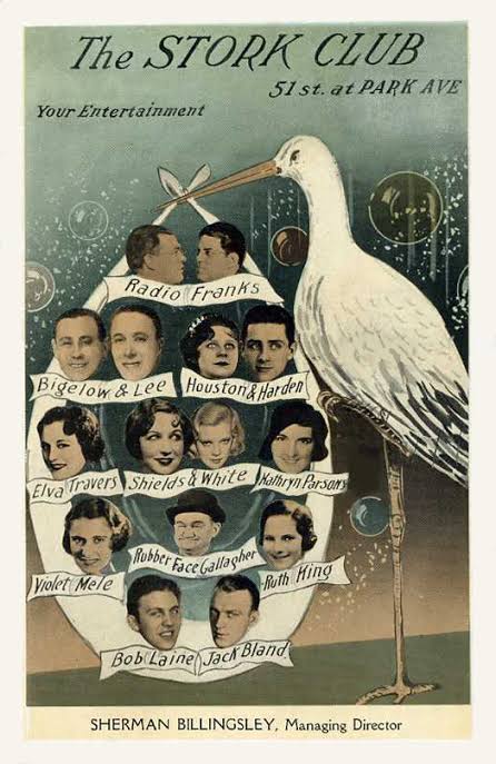 Find of the day: the Stork Club – Restaurant-ing through history