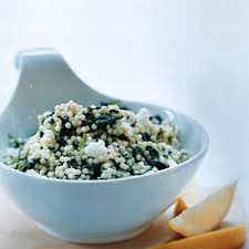 Acini De Pepe With Spinach And Feta Recipe Epicurious Com