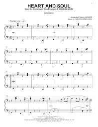 The recommended time to play this music sheet is 00:48, as verified by virtual piano legend, nova nine. Heart And Soul Sheet Music To Download