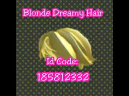 Rhs code show hair 3 thanks 4 the support. Roblox Hair Id Codes Youtube