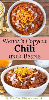 Copycat Wendy S Chili Rotel Recipes Recipes With Kidney Beans Chili Recipe Easy
