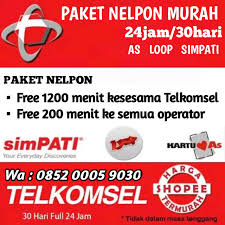 Maybe you would like to learn more about one of these? Paket Nelpon Telkomsel Perbulan As Simpati Loop 1400 Menit Grapari Telkomsel