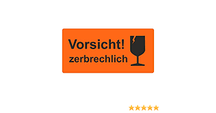 Wenn sie regelmäßig pakete verschicken oder einfach. Alle Der Paketaufkleber Zerbrechlich