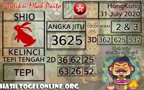Prediksi Togel Hongkong 31 July 2020 Di 2020 Taiwan Sydney 12 Agustus