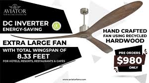 What is the most common feature for large ceiling fans? Aviator Fans Aviatorfans Twitter