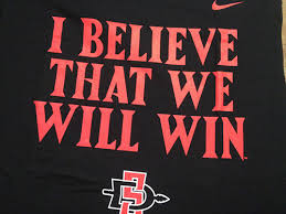 Check spelling or type a new query. Trademarking Phrases Sdsu S Aztec Shops Laying Claim To I Believe That We Will Win Kpbs