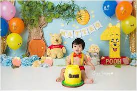 Check out this family's cute diy decor, activities, and favors! Winnie The Pooh Smash Cake First Birthday Party Winnie The Pooh Pooh Birthday Party Winnie The Pooh Birthday 1st Boy Birthday