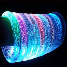 Led Acrylic Glitter Glow Flash Led Bracelet Light Up Toys Sticks Luminous Crystal Hand Ring Bangle Stunning Dance Party Christmas Gifts Blue Glow Necklaces Glow Bracelets And Necklaces From Fine777 0 39 Dhgate Com