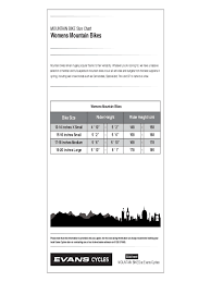 bike size chart 6 free templates in pdf word excel download