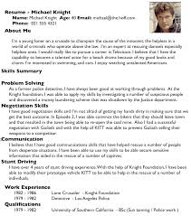 writing cv examples 2020